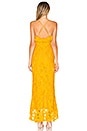 view 3 of 4 Rose Water Lace Gown in Gold Yellow