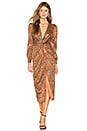 view 1 of 3 Augustina Midi Dress in Arabian Copper