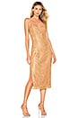 view 1 of 3 Brie Midi Dress in Golden Luxe
