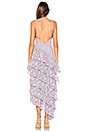 view 3 of 3 ROBE DE SOIRÉE ORACLE in Purple & Silver