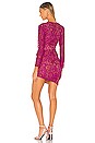 view 3 of 3 Velma Mini Dress in Magenta Purple