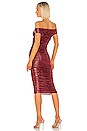 view 3 of 3 Tabitha Midi Dress in Brick Red