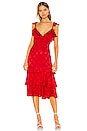 view 1 of 5 Nolita Midi Dress in Red
