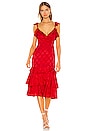 view 4 of 5 Nolita Midi Dress in Red