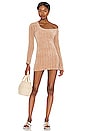 view 1 of 3 Britta Chenille Mini Dress in Beige