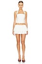 view 4 of 4 Julika Mini Skort in Ivory