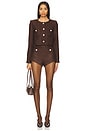 view 5 of 6 RIAH 반바지 in Chocolate Brown