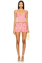 view 5 of 6 Roxy Bloomer Short in Red & White Check