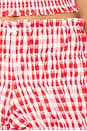 view 6 of 6 Roxy Bloomer Short in Red & White Check