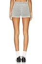 view 4 of 6 Estelle Knit Shorts in Black & Ivory