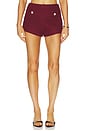 view 1 of 6 Riah Hot Short in Burgundy
