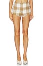 view 1 of 7 Margaret Hot Short in Tan & Ivory