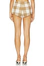 view 4 of 7 Margaret Hot Short in Tan & Ivory
