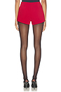 view 4 of 6 Lori Hot Short in Brick Red