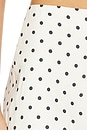 view 6 of 6 Tori Linen Short in Cream & Black Polka Dot