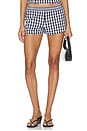 view 1 of 6 Winifred Short in Black & White Gingham