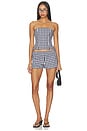 view 5 of 6 Winifred Short in Black & White Gingham