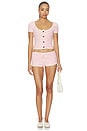 view 5 of 6 Bernadette Mini Short in Baby Pink