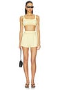 view 5 of 6 Leigh Short in Butter Yellow