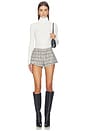 view 6 of 6 Ivette Hot Short in Grey Multi Tweed