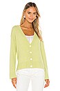 view 2 of 5 Zayne Cardigan in Lime Green