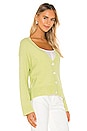 view 3 of 5 Zayne Cardigan in Lime Green