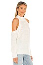 view 2 of 4 Estrid Cold Shoulder Sweater in White