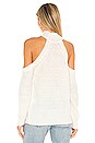view 3 of 4 Estrid Cold Shoulder Sweater in White
