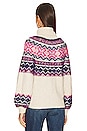 view 3 of 5 Lizelle Fair Isle Sweater in Pink & Blue Multi