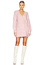 view 1 of 5 Rishelle Embellished Sweater Dress in Light Pink