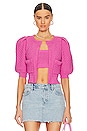 view 1 of 4 Tamal Textured Knit Cardigan in Pink