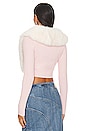 view 4 of 5 Cait Faux Fur Sweater in Light Pink