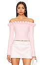 view 1 of 4 Jalin Rosette Sweater in Pink