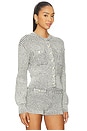 view 2 of 5 Estelle Cardigan in Black & Ivory