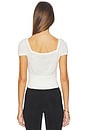 view 3 of 4 Denise Short Sleeve Sweater in Ivory