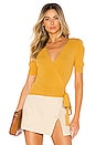 view 1 of 4 JERSEY ENVOLVENTE GINETTE in Mustard
