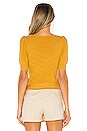 view 3 of 4 PULL DRAPÉ GINETTE in Mustard