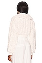 view 4 of 5 Dashiel Cropped Faux Fur Jacket in White