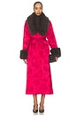 view 1 of 4 Irina Duster in Red Jacquard