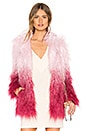 view 1 of 4 STELLA フェイクファージャケット in Pink Ombre