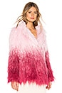 view 2 of 4 STELLA フェイクファージャケット in Pink Ombre