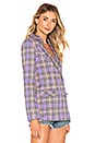 view 3 of 5 Rhea Blazer in Purple Plaid