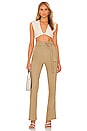 view 4 of 4 Ameera Pant in Taupe Green