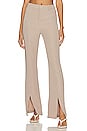 view 1 of 4 Leticia Split Flare Pant in Beige