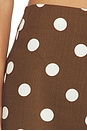 view 6 of 6 Cosette Capri in Brown & White Polka Dot