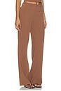 view 2 of 6 PANTALON ELLIOT in Chocolate Brown