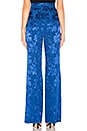 view 3 of 4 PANTALON TAILLE HAUTE DEANA in Cobalt Blue