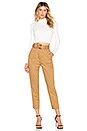 view 4 of 4 PANTALON TAILLE HAUTE CHARLES in Camel