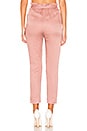view 3 of 4 Tristan Crop Pant in Mauve & White