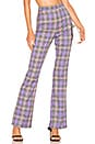 view 1 of 4 SERRANO フレアパンツ in Purple Plaid